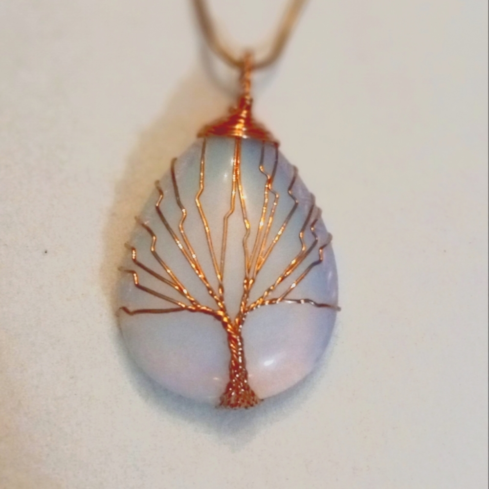 Tree of Life Moonstone Necklace